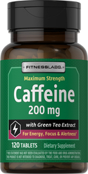 Caffeine 200 mg with Green Tea Extract, 120 Tabs