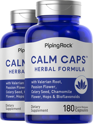 Calm Caps, 2 Bottles x 180 Capsules