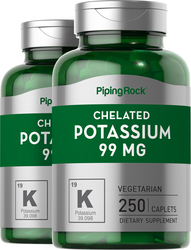 Chelated Potassium Gluconate 99 mg 2 x 250 Capsules