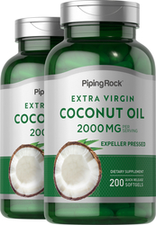 Huile de noix de coco bio (extra vierge 200 Capsules molles à libération rapide