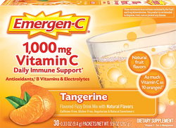 Emergen C Vitamin C Powder Drink Mix Tropical 1000 Mg 30 Packets Pipingrock Health Products