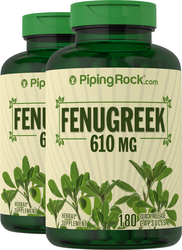 Fenugreek, 610 mg, 180 Capsules x 2 Bottles