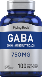 GABA (ácido gama-aminobutírico) 100 Cápsulas de Rápida Absorção