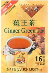 Chá verde com gengibre 16 Saquetas de chá