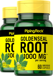 Goldenseal Root 1,000 mg (per serving) 2 Bottles x 60 Capsules