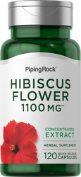 Flor de hibisco  120 Cápsulas de Rápida Absorção