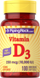 Vitamine de haute puissance D3  100 Capsules molles à libération rapide