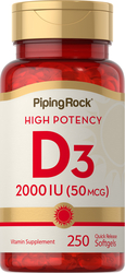 Vitamin D3 High Potency 250 Gelovi s brzim otpuštanjem