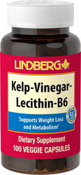 Algas - Vinagre - Lecitina - B6 100 Cápsulas vegetarianas