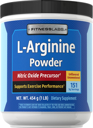 L-arginina Pó 1 lb (454 g) Frasco