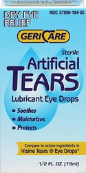 Lubricant Eye Drops Artificial Tears 0.5 fl oz (15 mL) Bottle