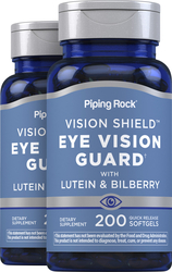 Lutein Bilberry Eye Vision Guard with Zeaxanthin 2 Bottles x 200 Softgels