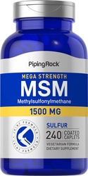 Mega MSM + Enxofre 240 Comprimidos oblongos revestidos