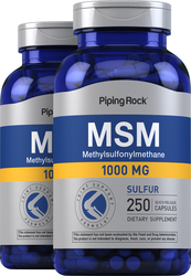 Msm 1000 Sulfur 1000 Mg 250 Capsules Pipingrock Health Products