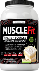 Proteína MuscleFit (sabor natural de baunilha) 2 lb (908 g) Frasco