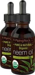 Aceite de neem orgánico 1 fl oz (30 mL) Frasco con dosificador