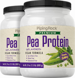 Pea Protein Powder (Non-GMO), 24 oz x 2 Bottles