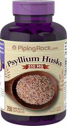 Psyllium Husks 510 mg, 250 Capsules
