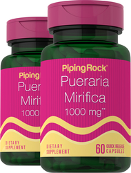 Pueraria Mirifica 1000 mg, 60 Capsules x 2 Bottles