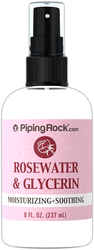 Água de rosas e glicerina 8 fl oz (237 mL) Frasco pulverizador