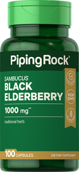 Sambucus Black Elderberry , 1000 mg, 100 Capsules