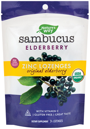 Sambucus Elderberry Zinc Lozenges (Organic), 24 Lozenges