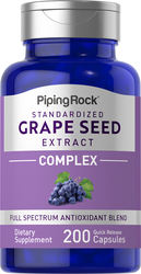 Standardized Grapeseed Extract Complex, 200 Quick Release Capsules