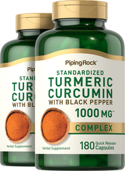 Turmeric Extract Curcumin 1000mg 2 Bottles x 180  Capsules