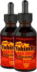 Extracto líquido de yohimbe Max Super Sin alcohol  2 fl oz (59 mL) Frasco con dosificador