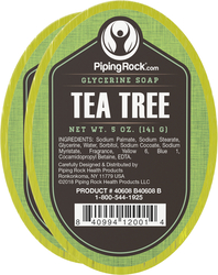 Tea Tree Oil Glycerine Soap 2 Bars x 5 oz (141 g)