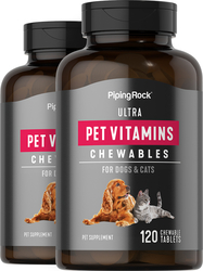 Vitamin Haiwan Peliharaan Ultra Untuk Anjing & Kucing 120 Tablet Boleh Kunyah