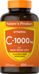 Vitamin C 1000 mg with Rose Hips, 200 Caplets