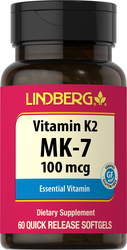Vitamin K2 MK-7 100 mcg, 60 Capsules