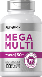 Woman's Mega Multi Vitamin for Women 50 Plus, 100 Coated Caplets