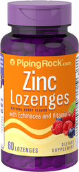 Zinc Lozenges s ehinacejom i vitaminom C (prirodni okus bobičastog voća) 60 Lozenge
