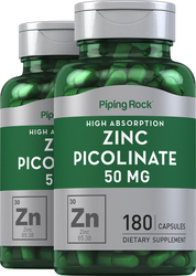 Zinc Picolinate 50 mg 2 Bottles x 180 Capsules